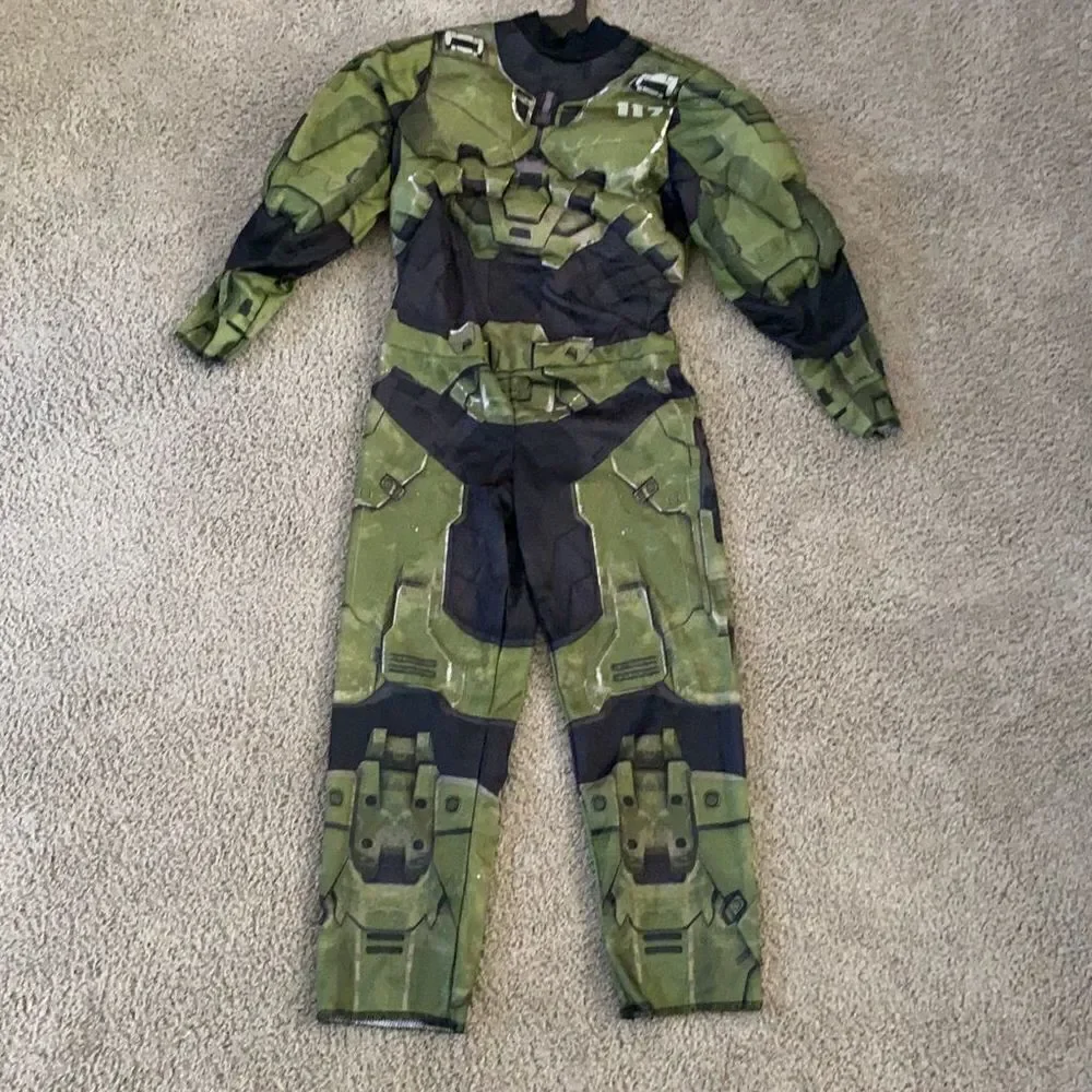 Kids Halo Master Chief Halloween Costume Size M (7-8) NEW *Suit Only
